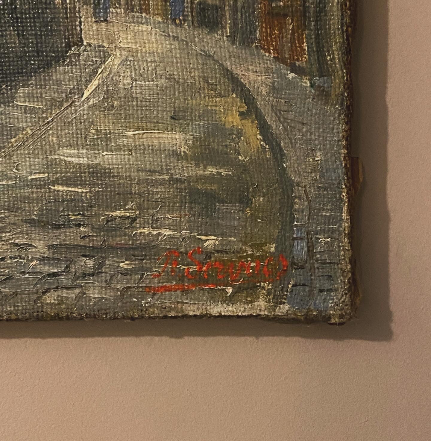 On the Street Oil Painting on Canvas