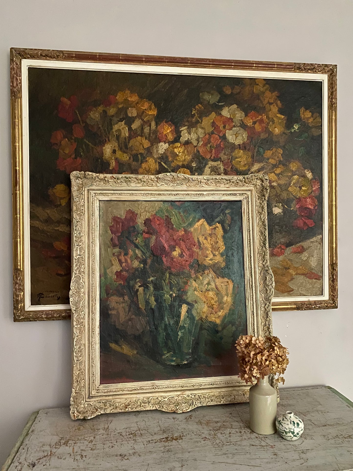 French Impasto Blooms Oil Painting on Canvas