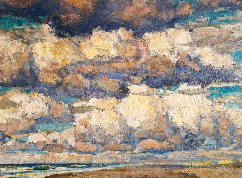 Coastal View Oil Painting on Canvas