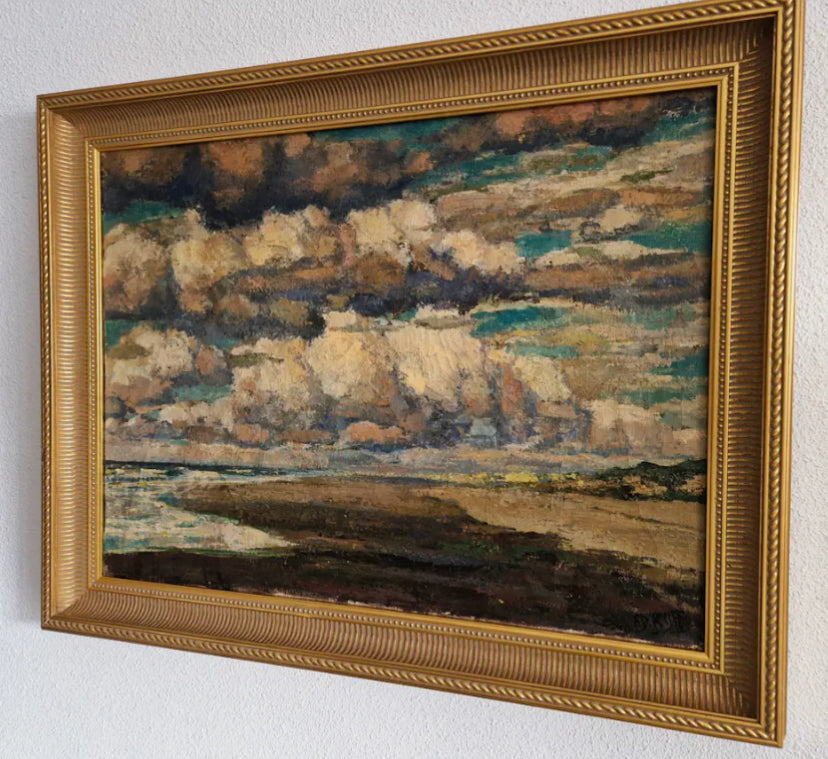 Coastal View Oil Painting on Canvas