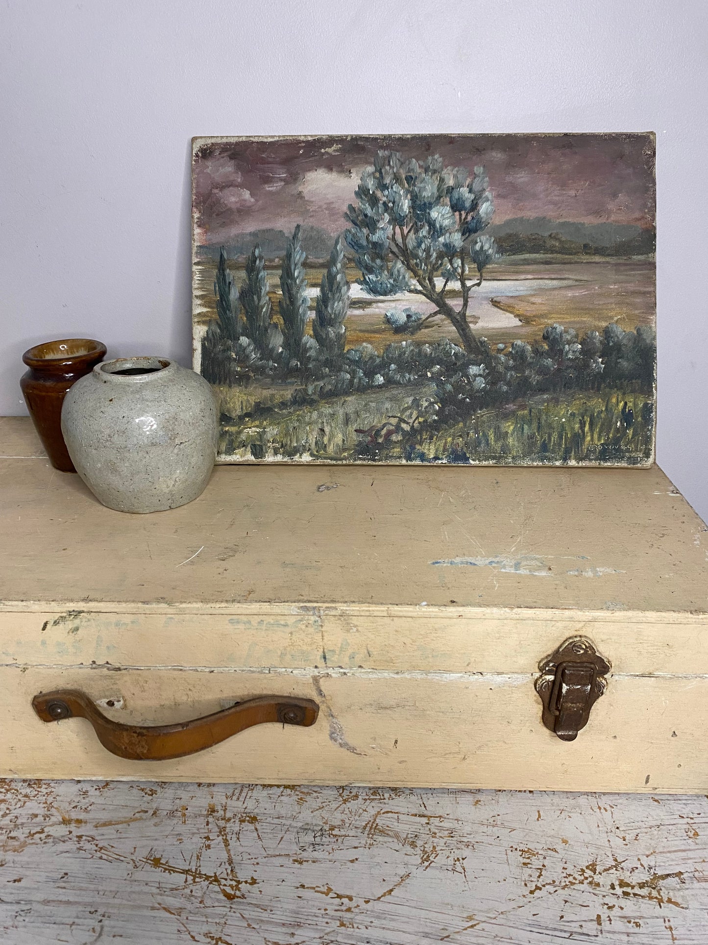 1949 Out in the Sticks Oil Painting on Canvas