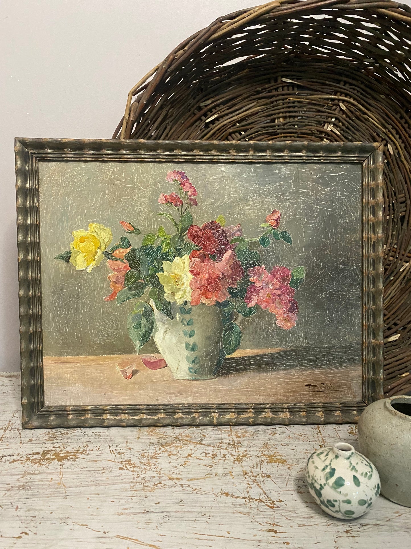Lady Freda Blois Garden Flowers Oil Painting