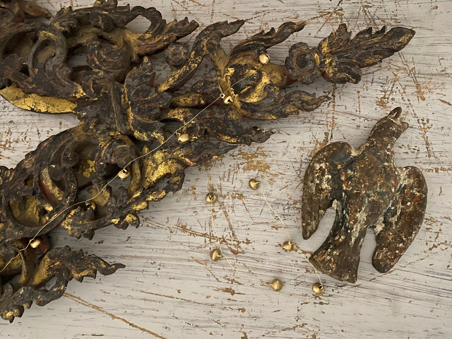 French Antique Wooden Decorative Pieces