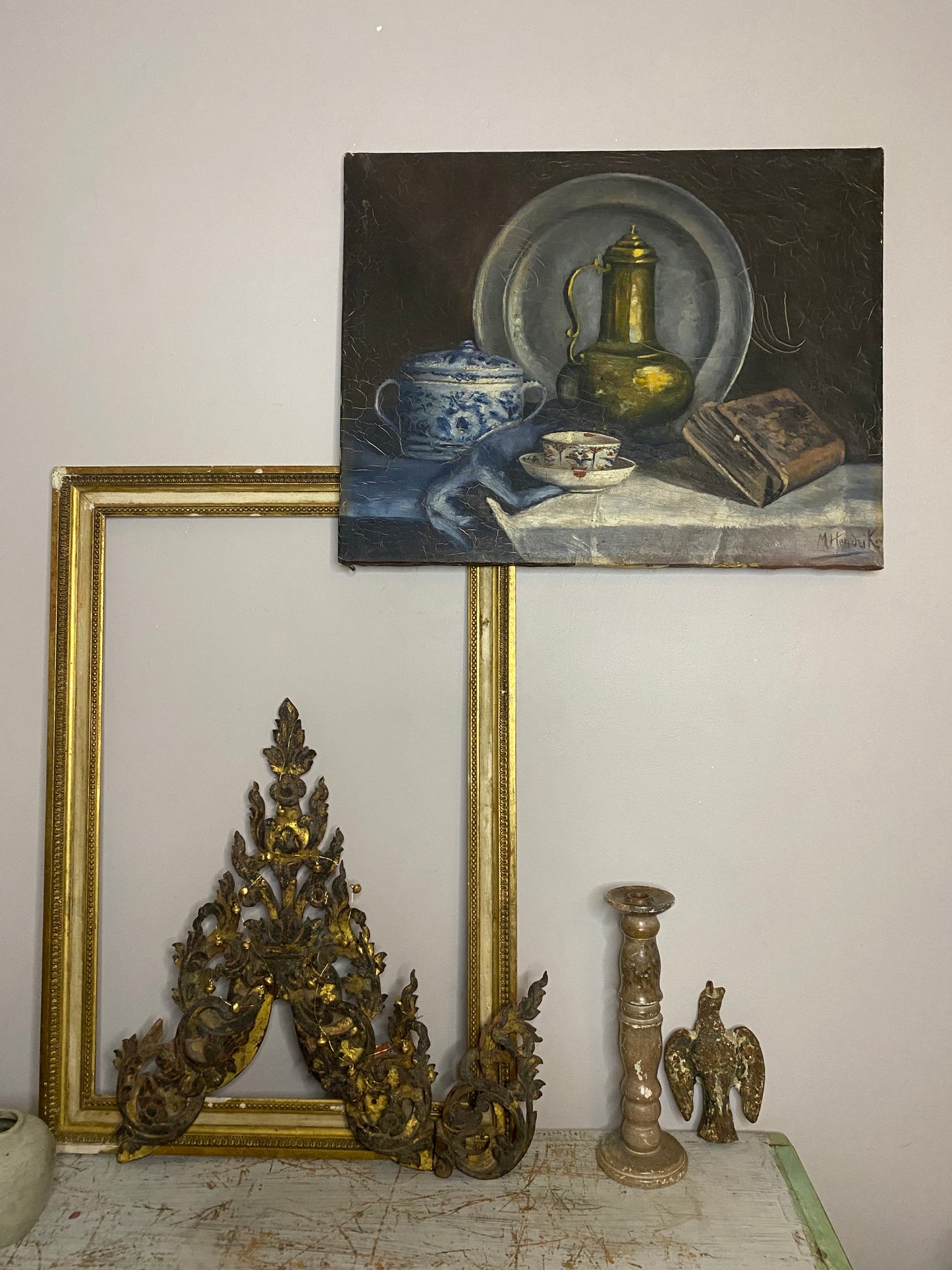 The Morning Display Oil on Canvas