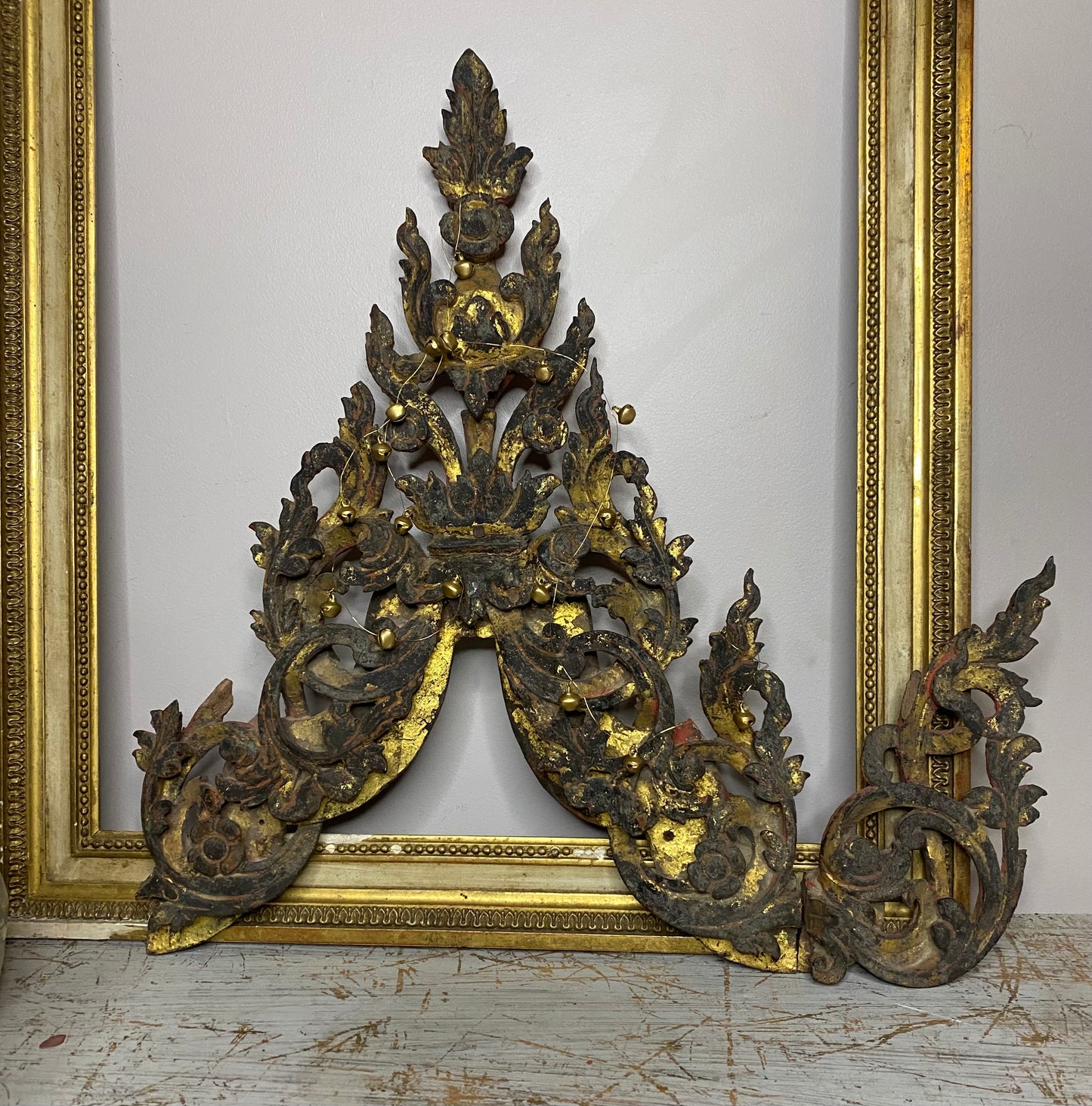 French Antique Wooden Decorative Pieces