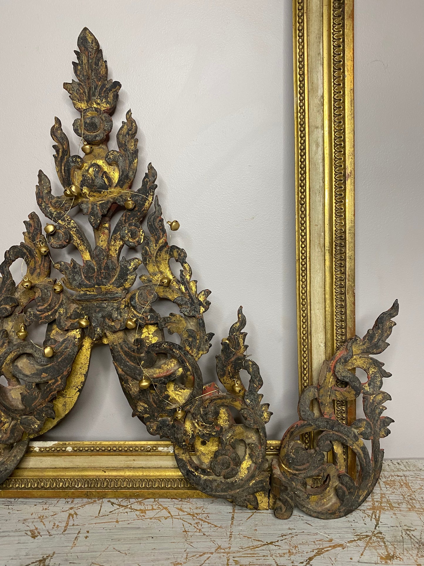 French Antique Wooden Decorative Pieces