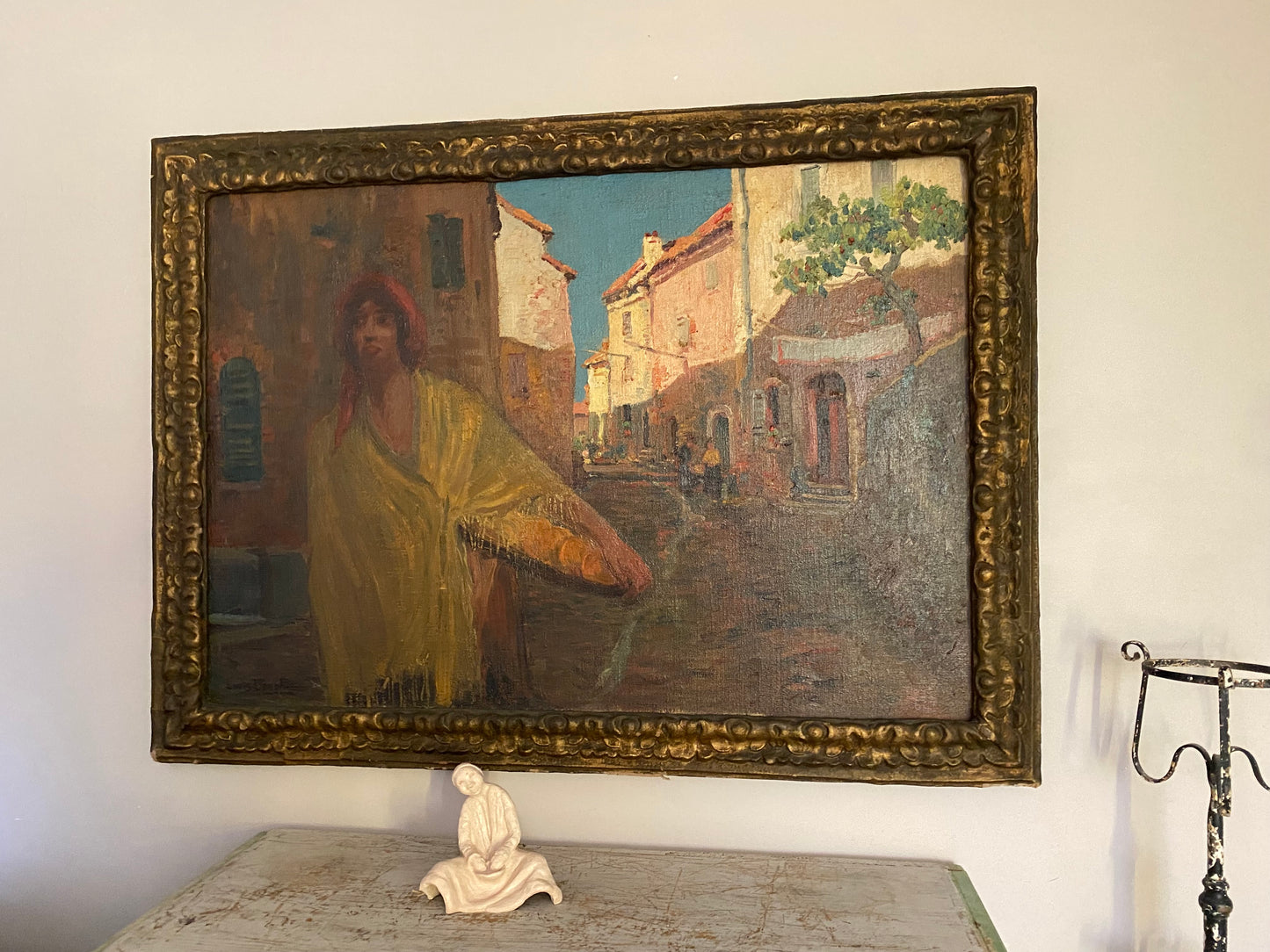 Dauphin (1885-1926) The Merchant Oil Painting on Canvas