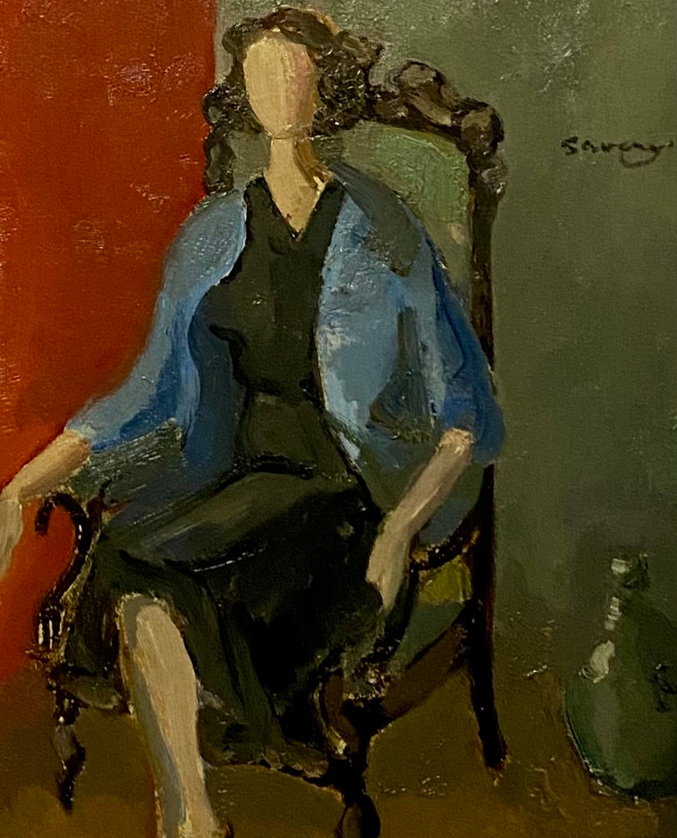 A Faceless Portrait Oil Painting