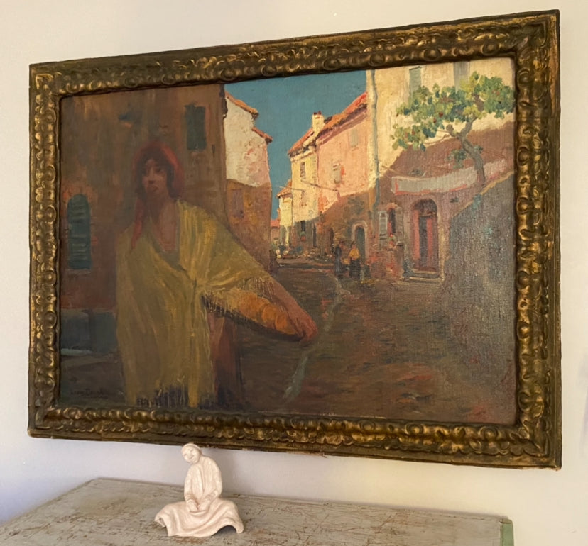Dauphin (1885-1926) The Merchant Oil Painting on Canvas