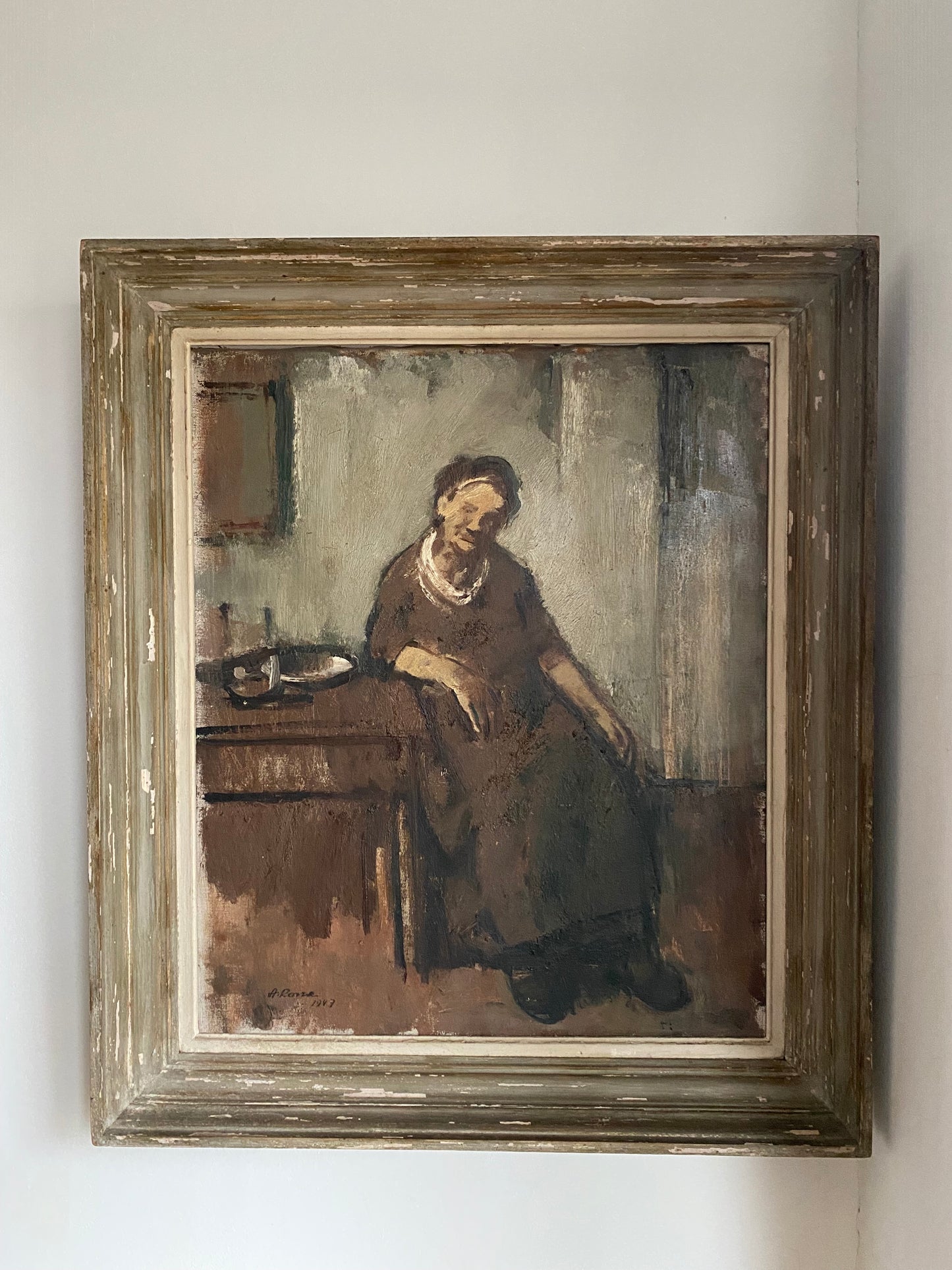 Reflective Portrait 1947 Oil Painting on Canvas