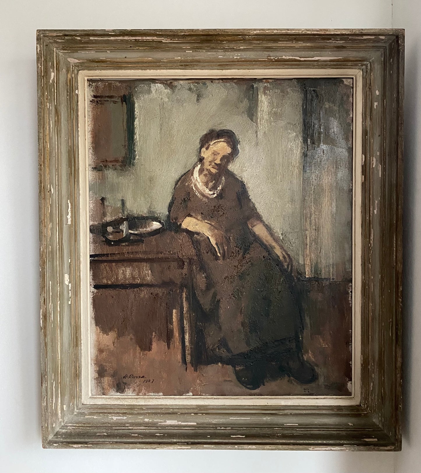 Reflective Portrait 1947 Oil Painting on Canvas