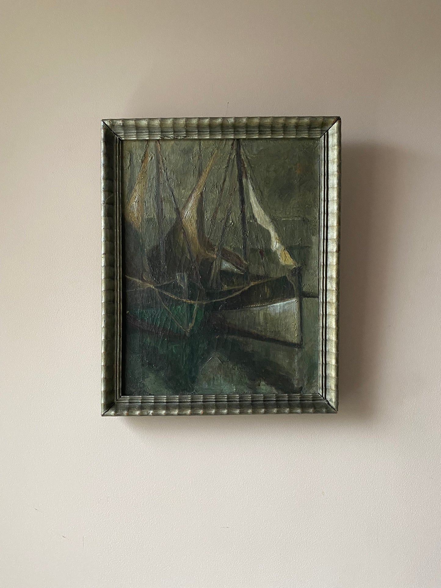 The Boats Ashore Oil Painting on Canvas