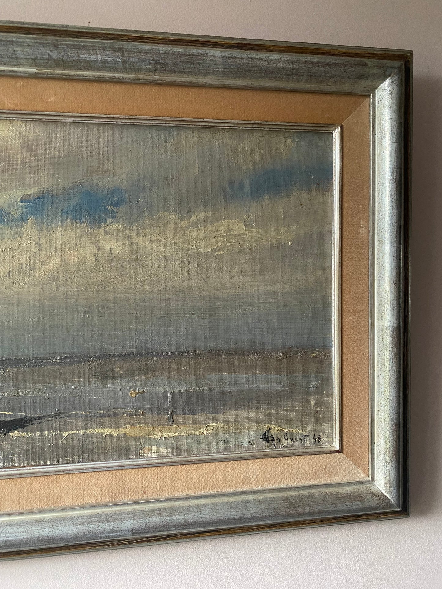 The Marina Oil Painting on Canvas 1948