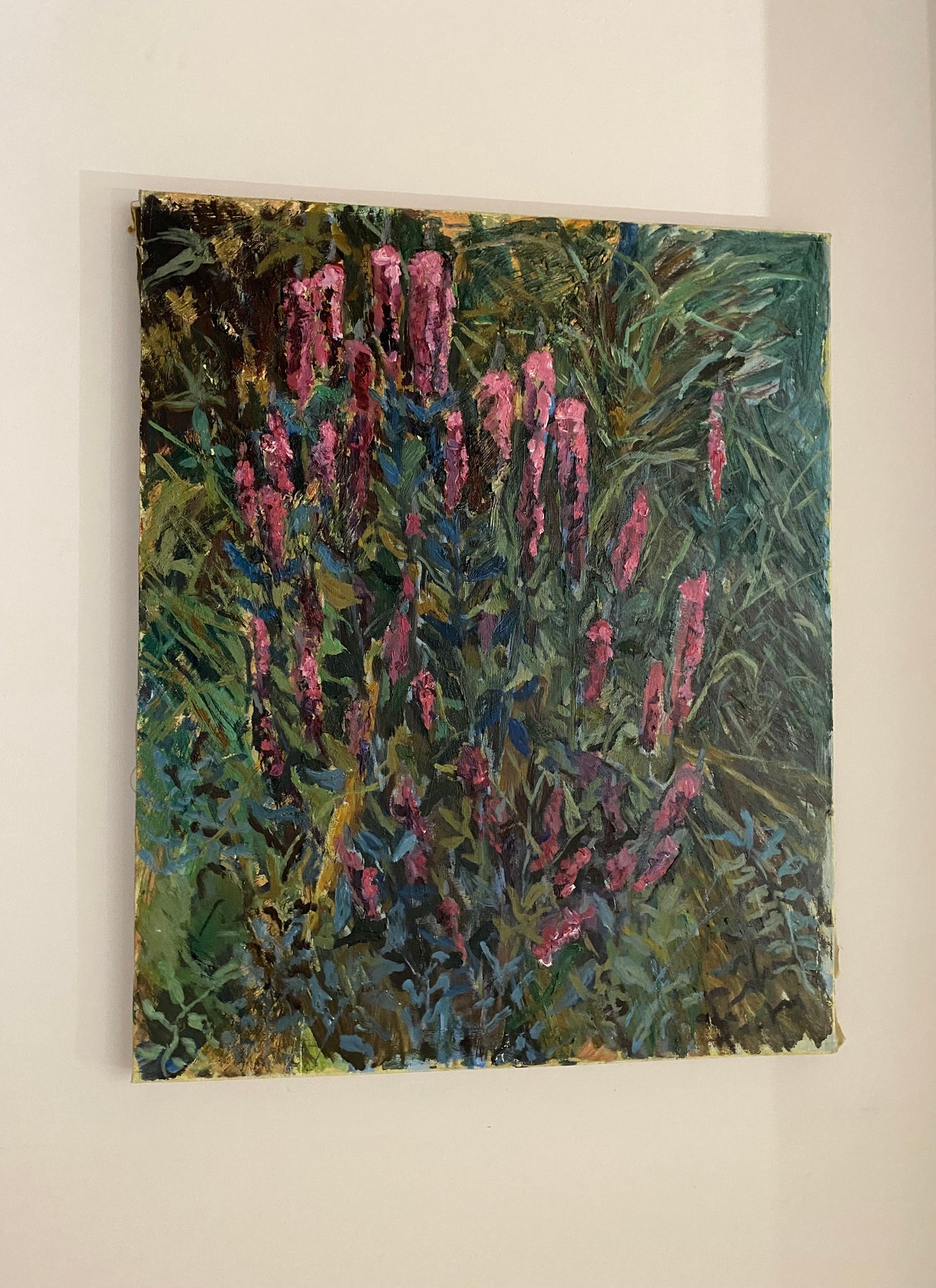 Carl-Otto Kellgren Oil on Canvas of Torchflowers