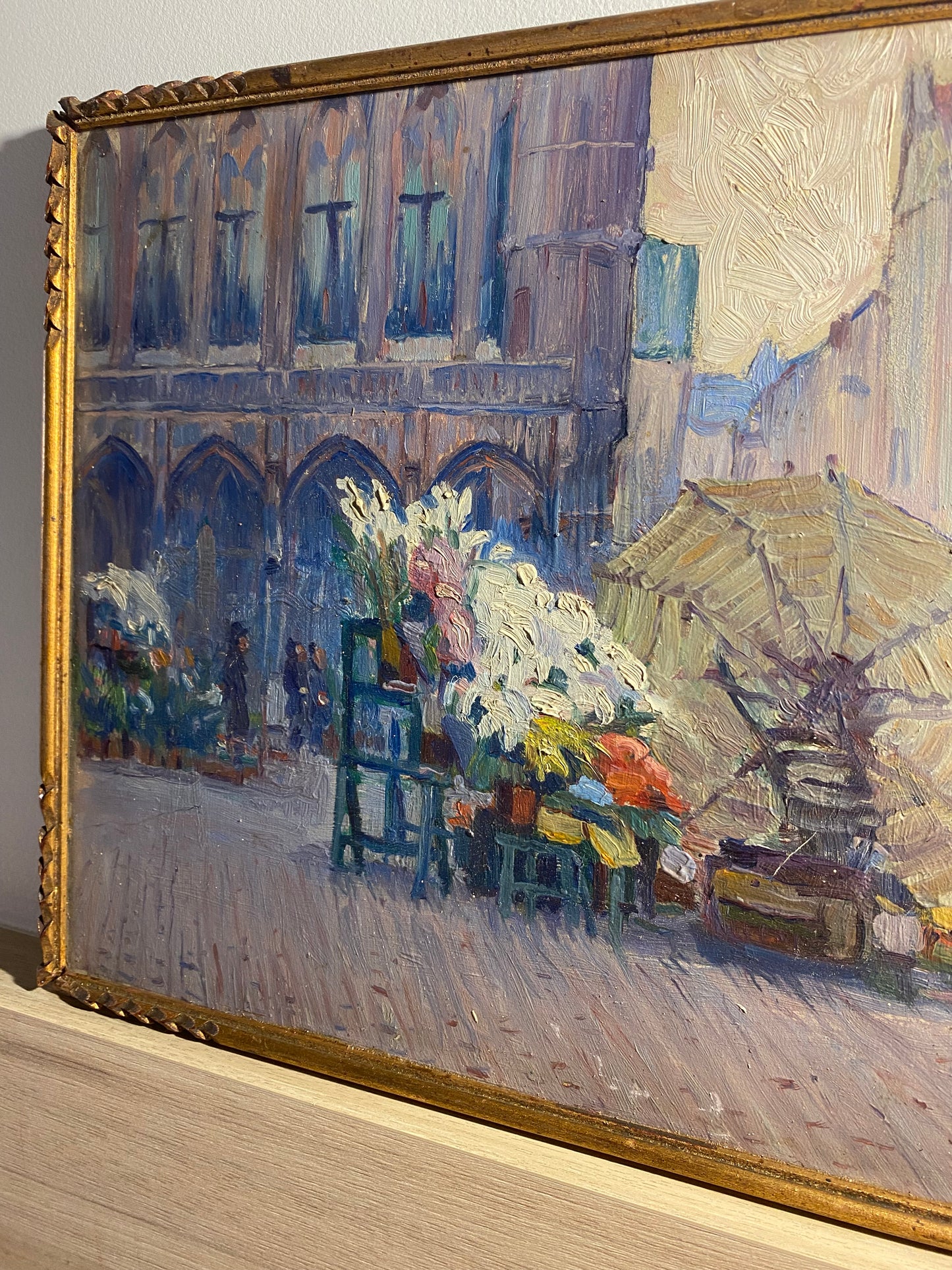 The Flower Stall Oil Painting 1921