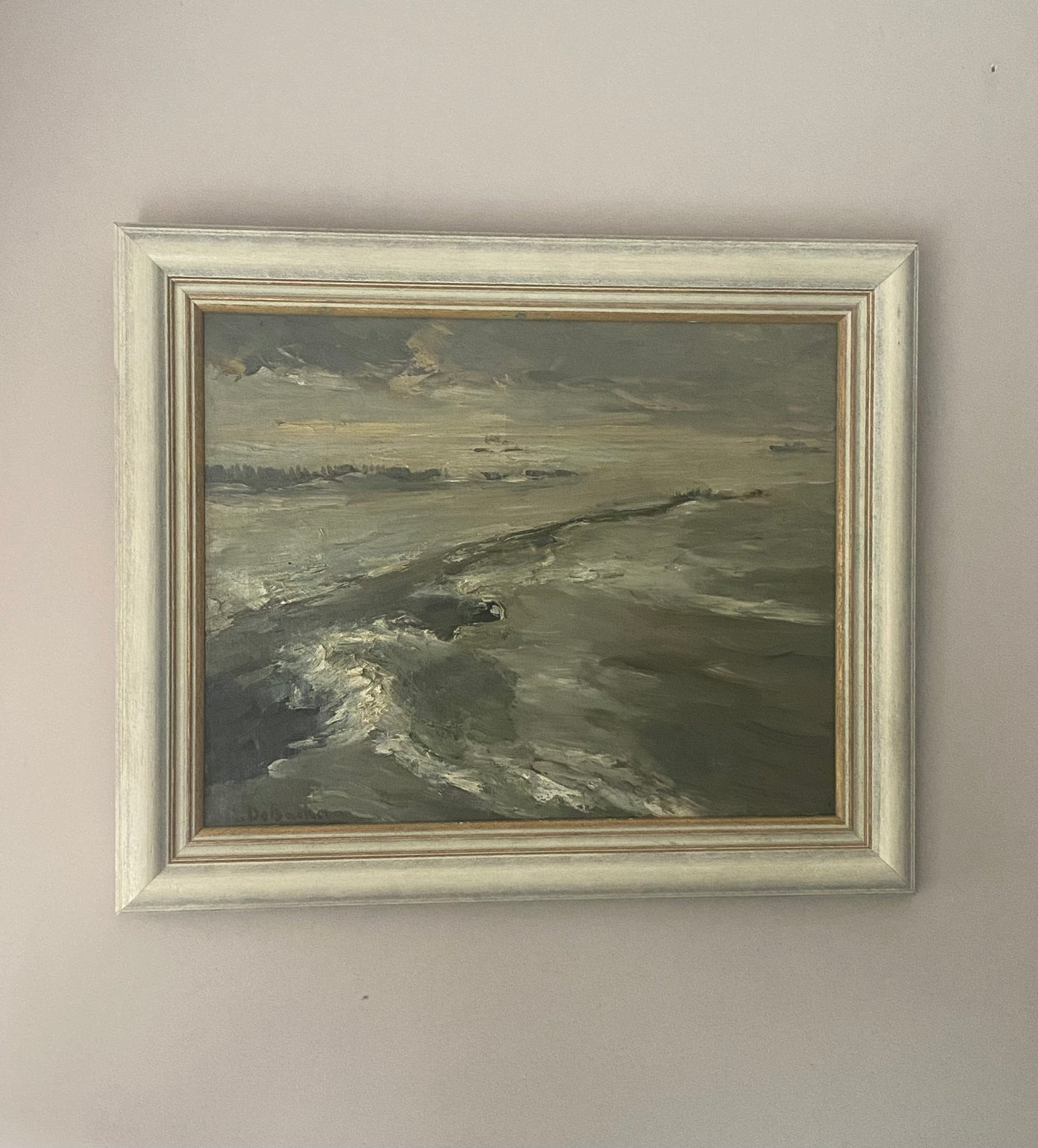 Watching the Waves Oil Painting on Canvas