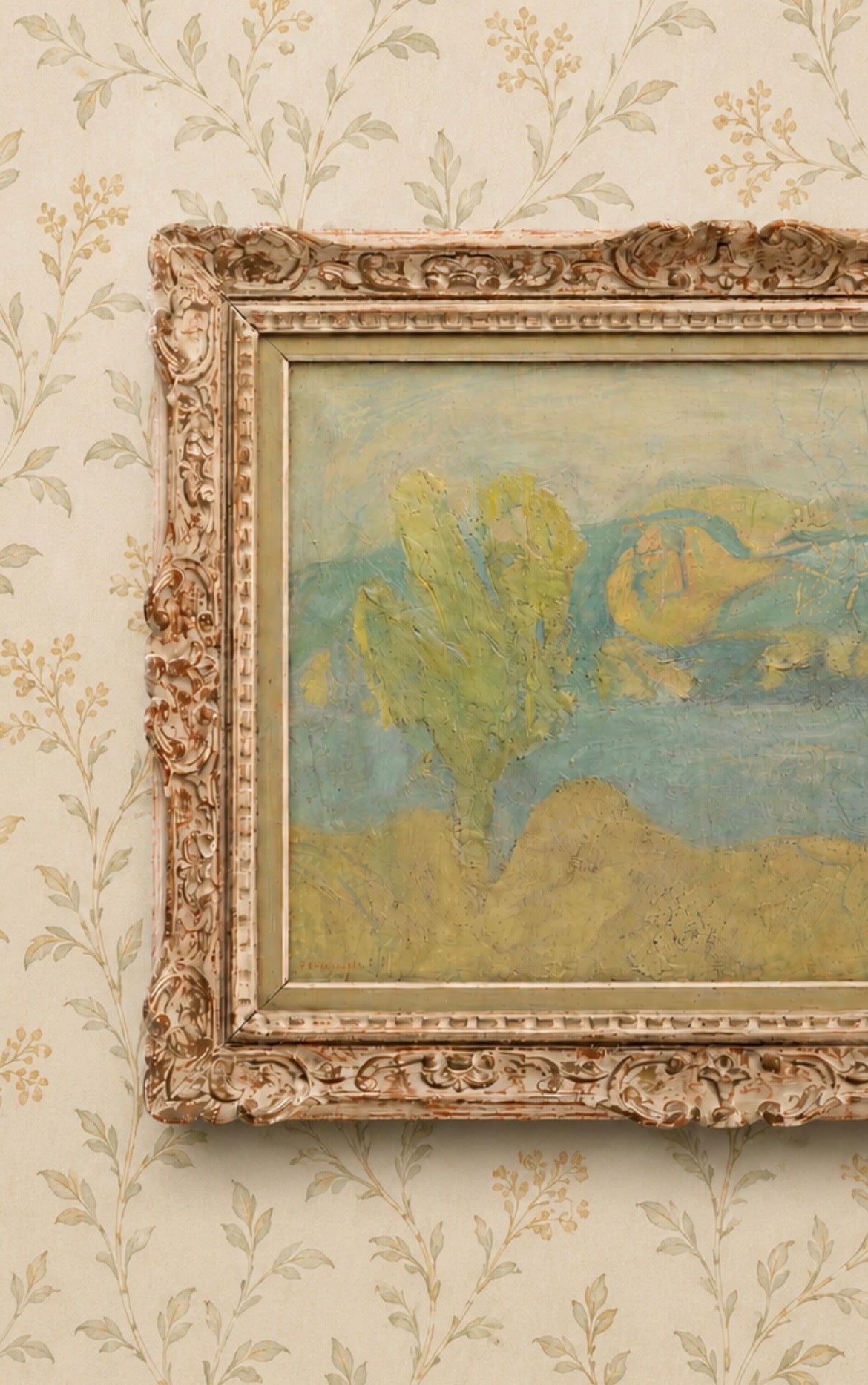 The Lakescape Oil Painting 1968