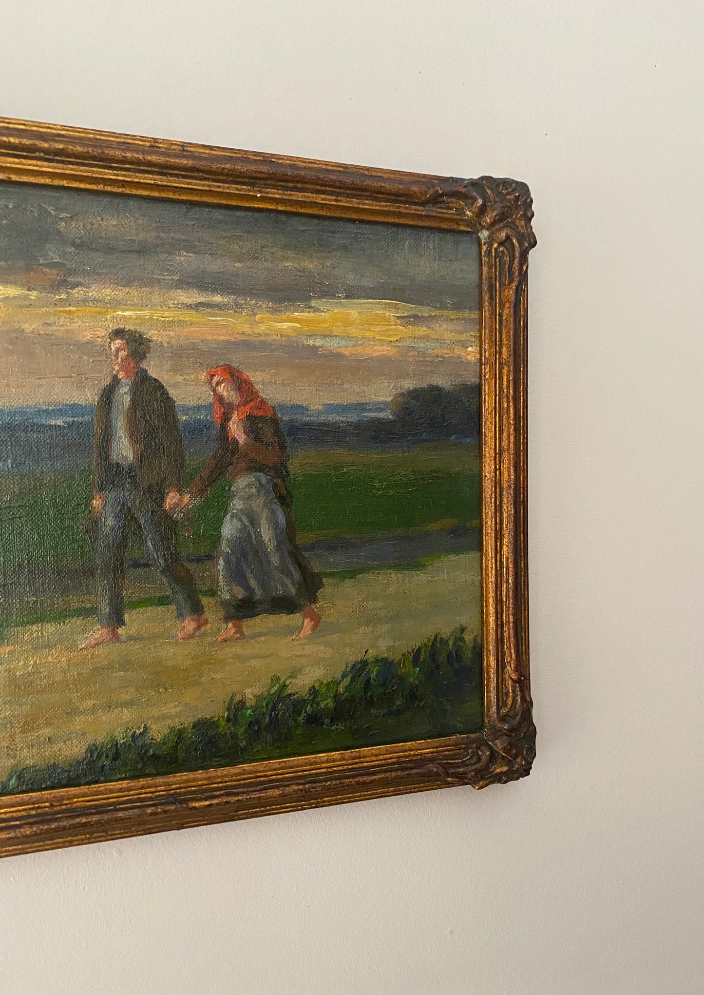 A Romantic Walk Oil Painting on Canvas