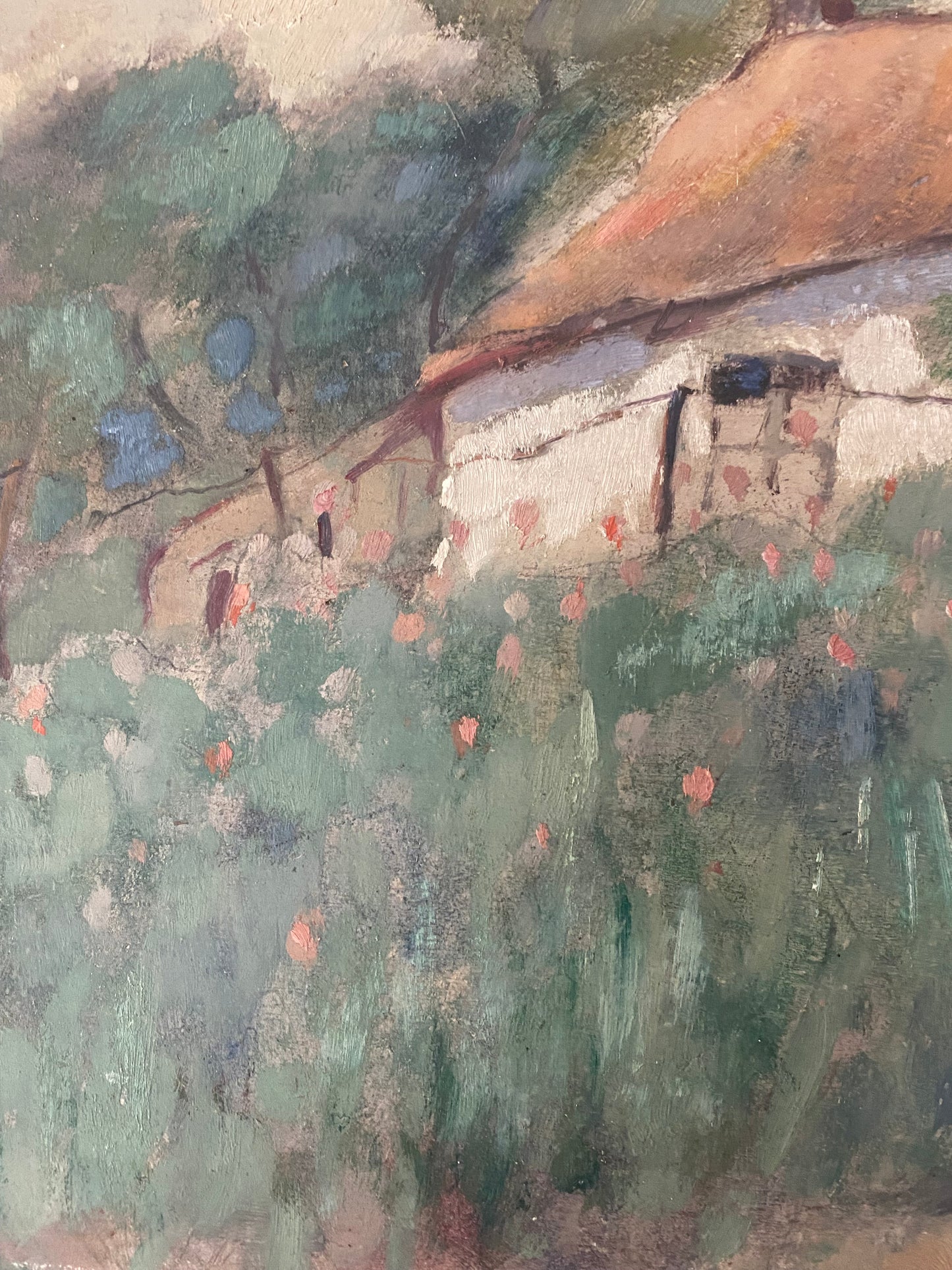 Maurice Micha The Cottage Garden Oil Painting