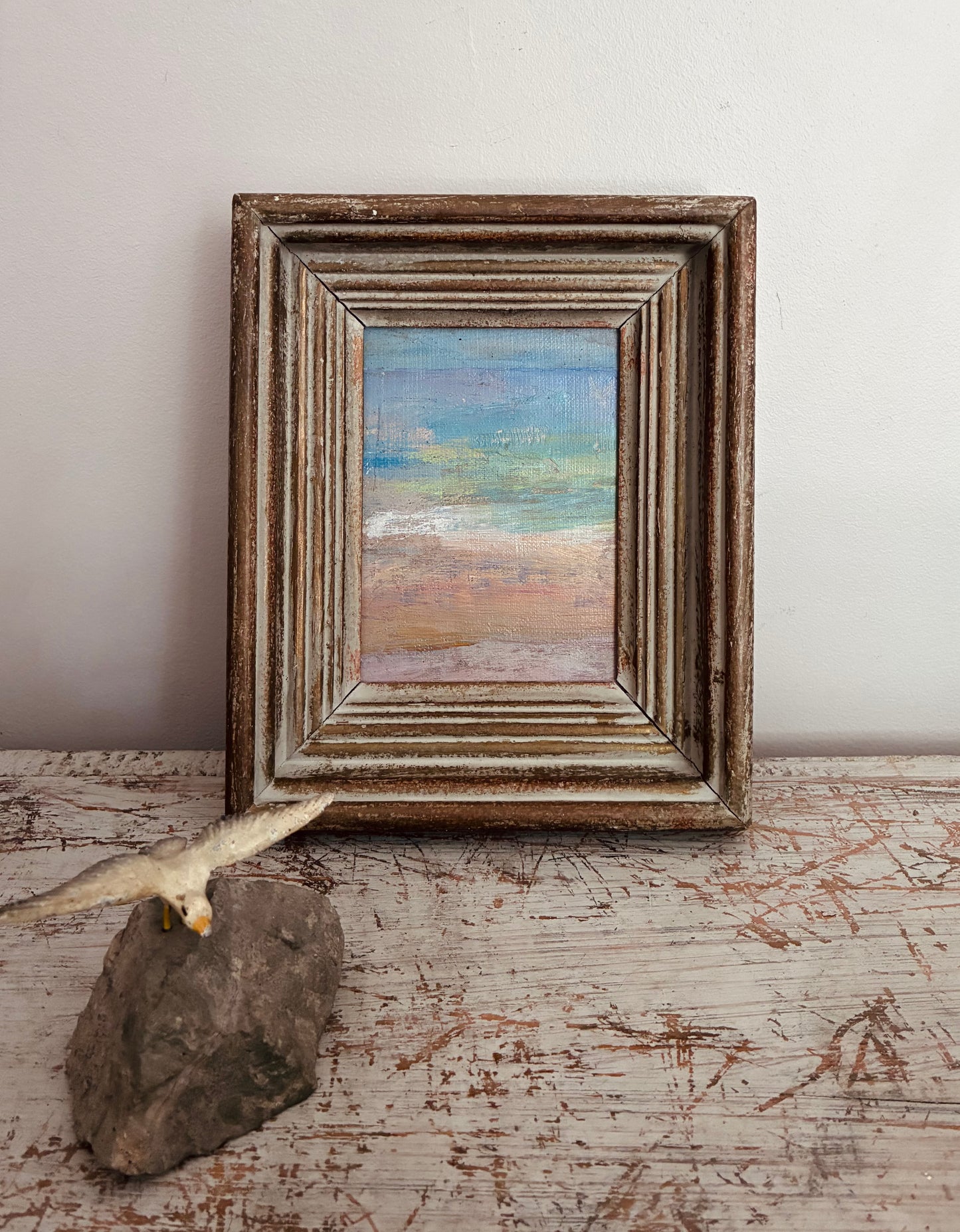 Sea at Sunset Oil Painting on Canvas