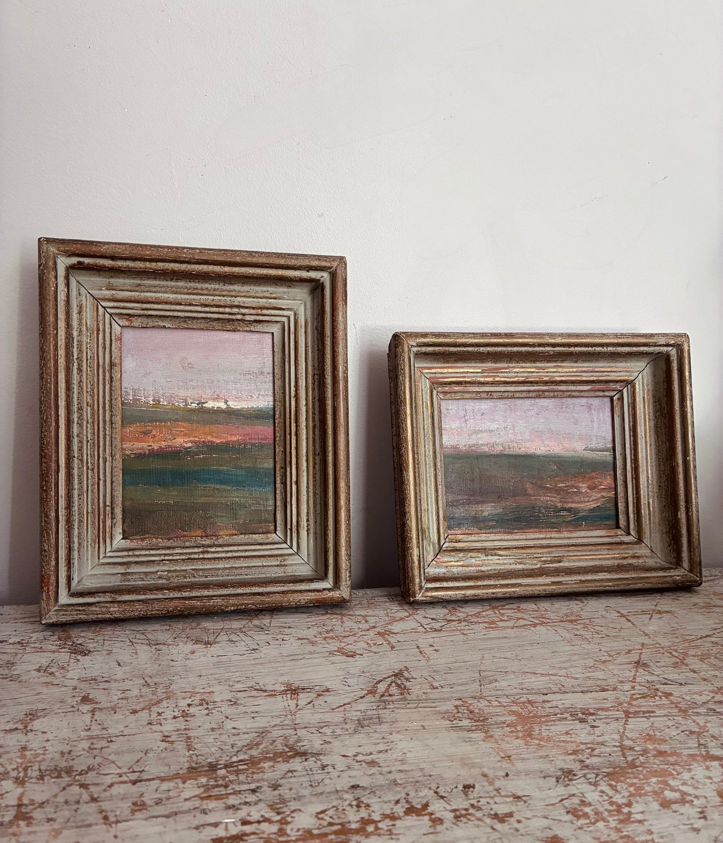 Sunset Fields Oil Painting on Canvas