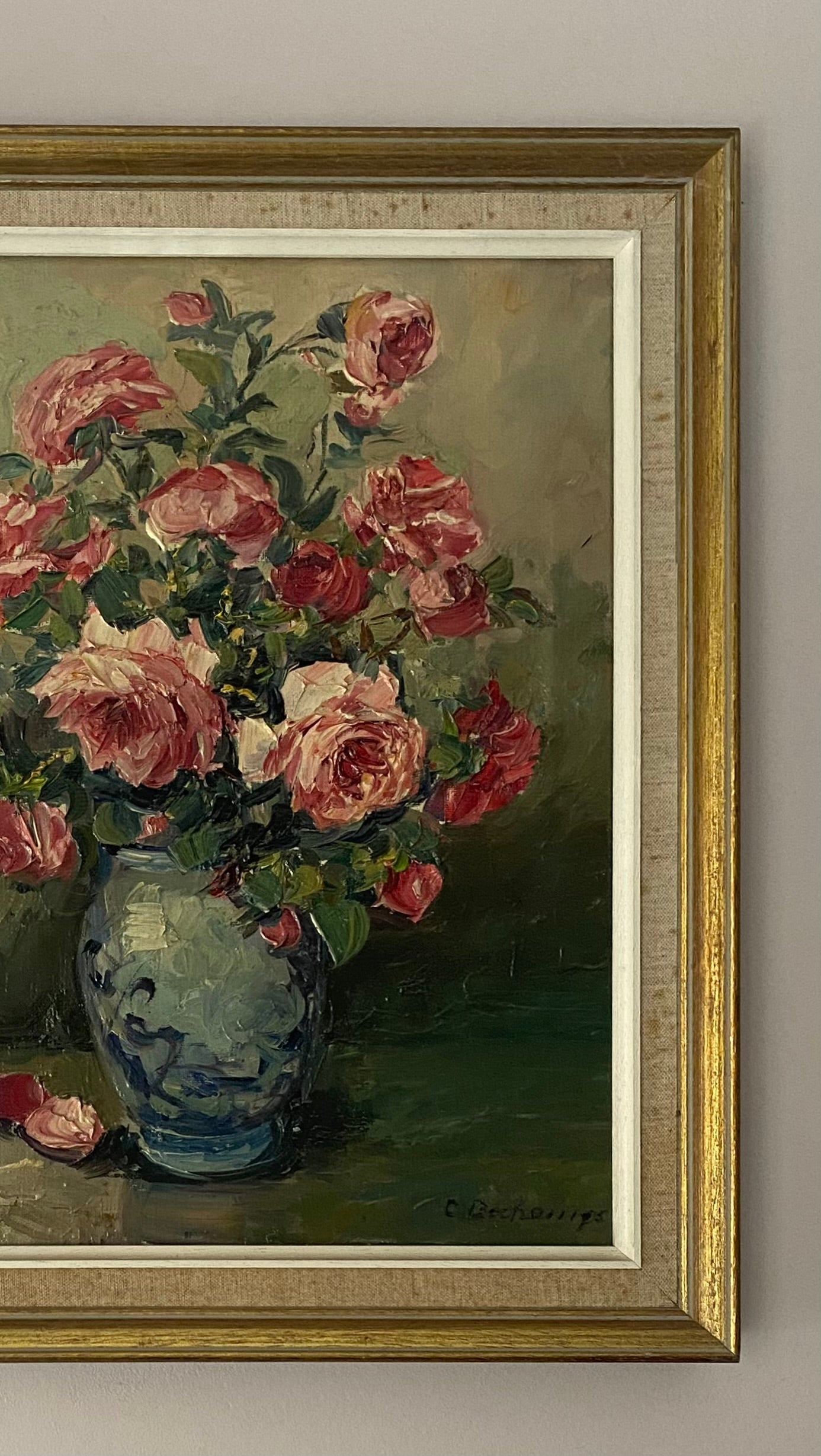 Mother’s Roses Oil Painting on Canvas
