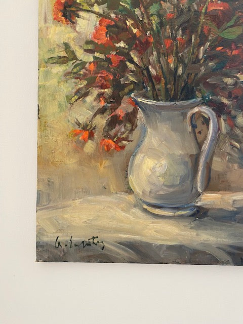 The White Jug Oil Painting on Canvas