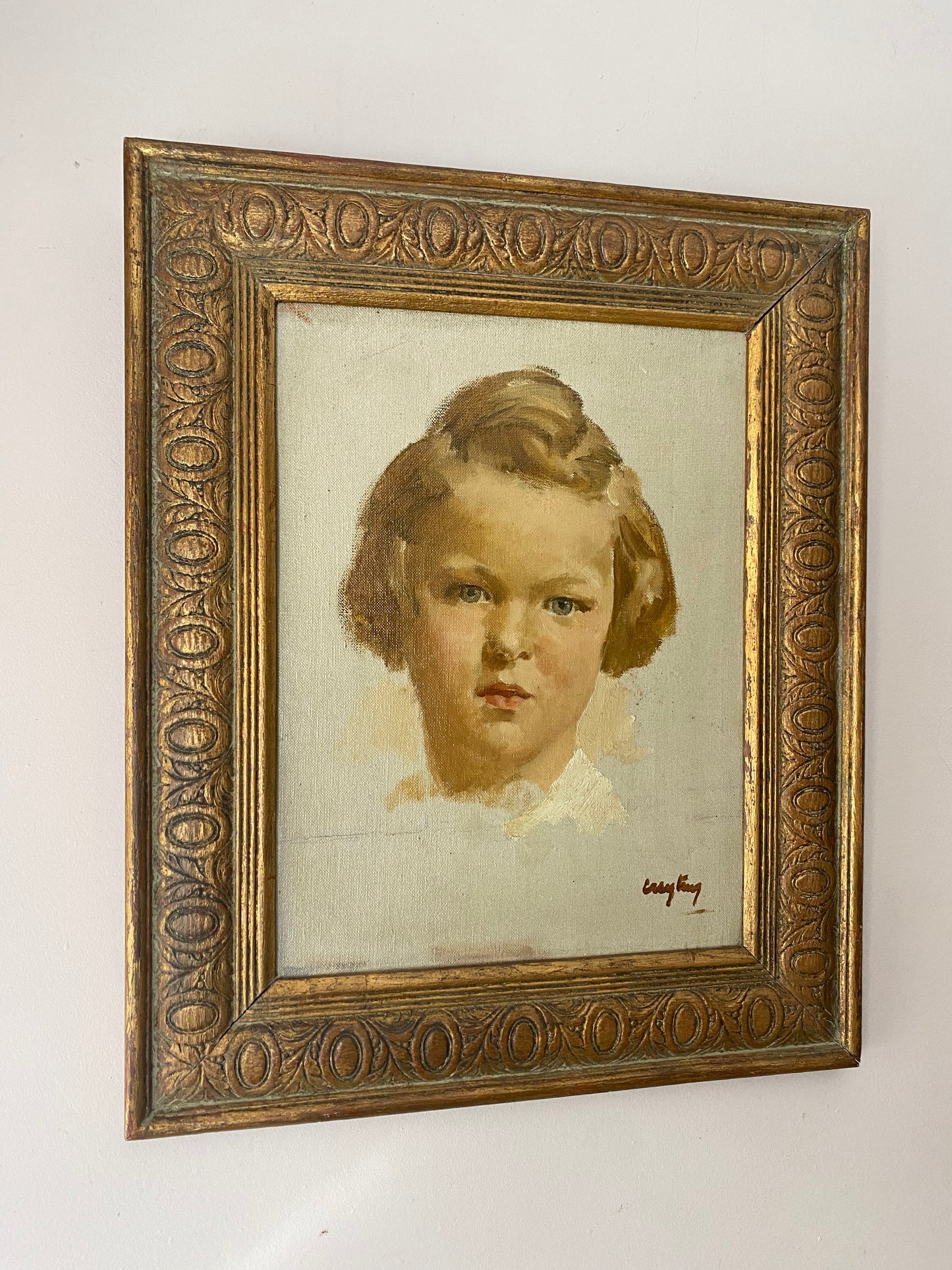 Julian Creytens Darling Portrait Oil on Canvas
