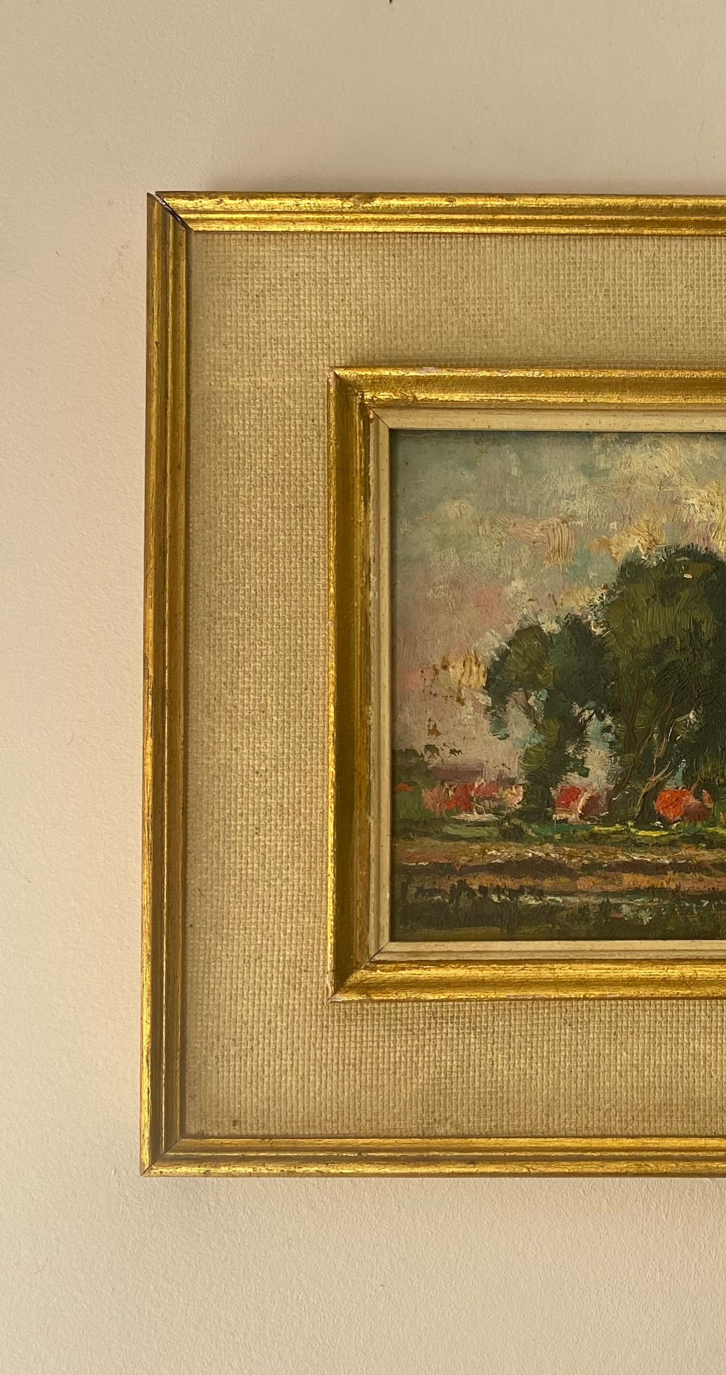 On the Lake Oil Painting