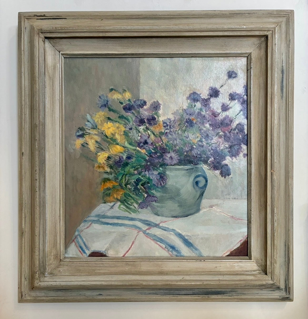 Cosmos and Daisies Blooms Oil Painting