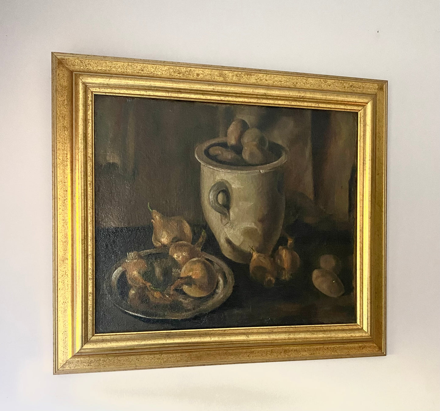 Fritz Jansen Onions Oil Painting on Canvas