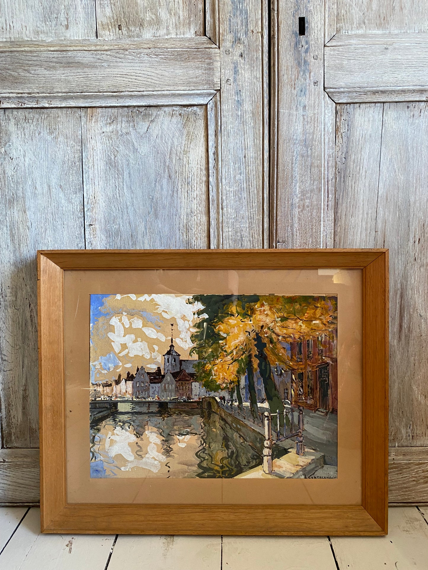 The Canal Walk Watercolour Painting