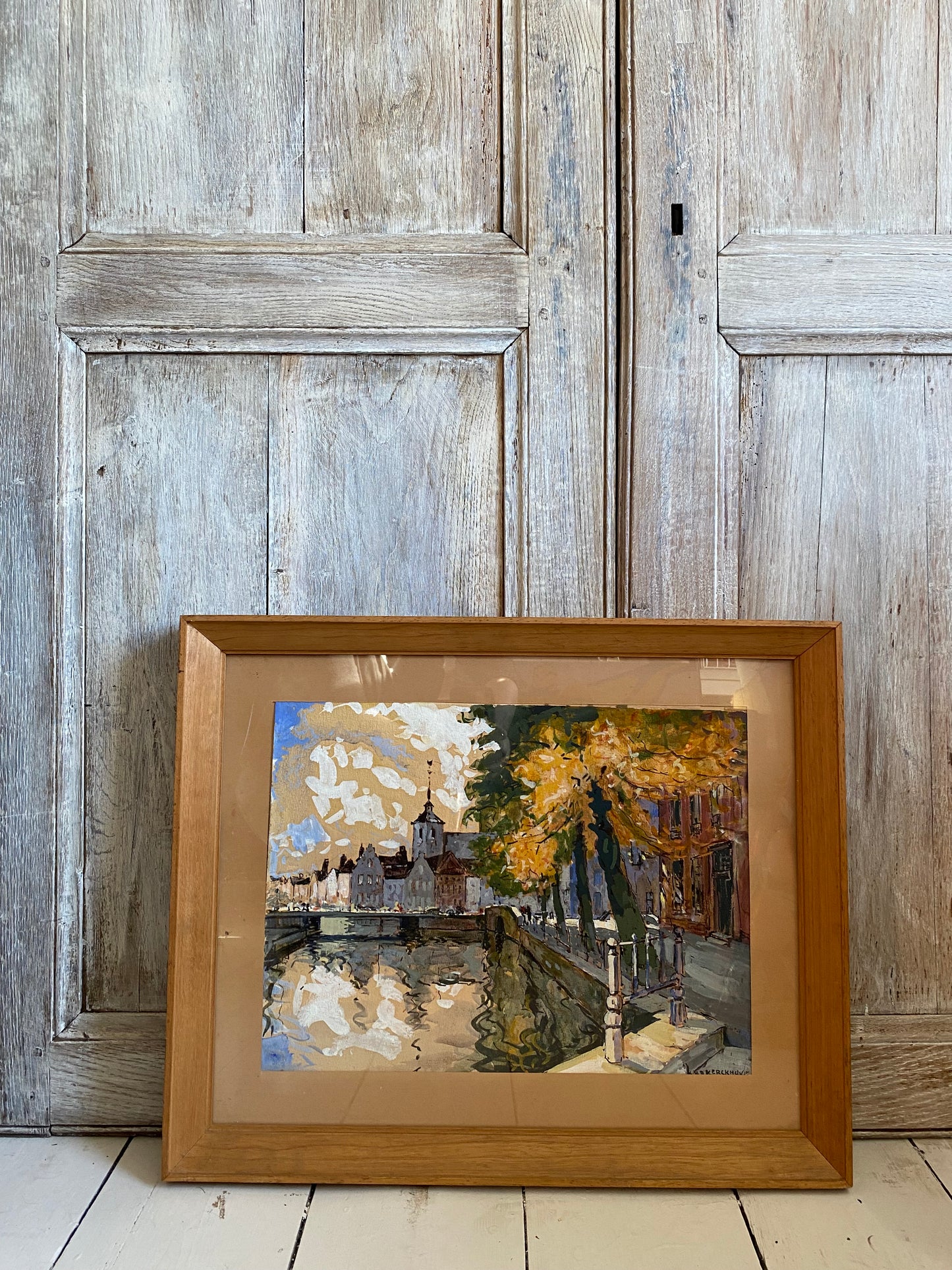 The Canal Walk Watercolour Painting