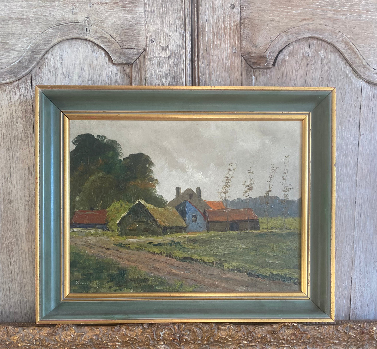 Home on the Farm Oil Painting