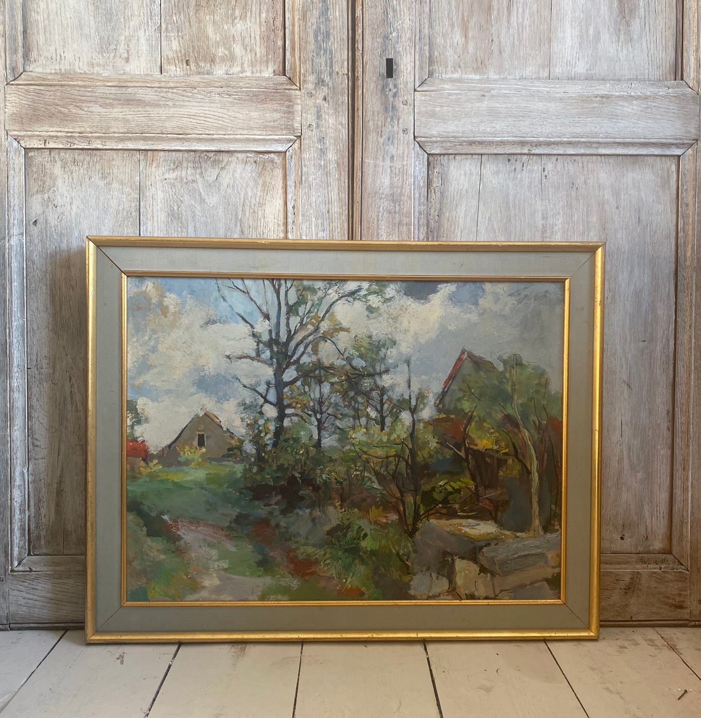 1882-1930 Living Out in the Sticks Oil Painting
