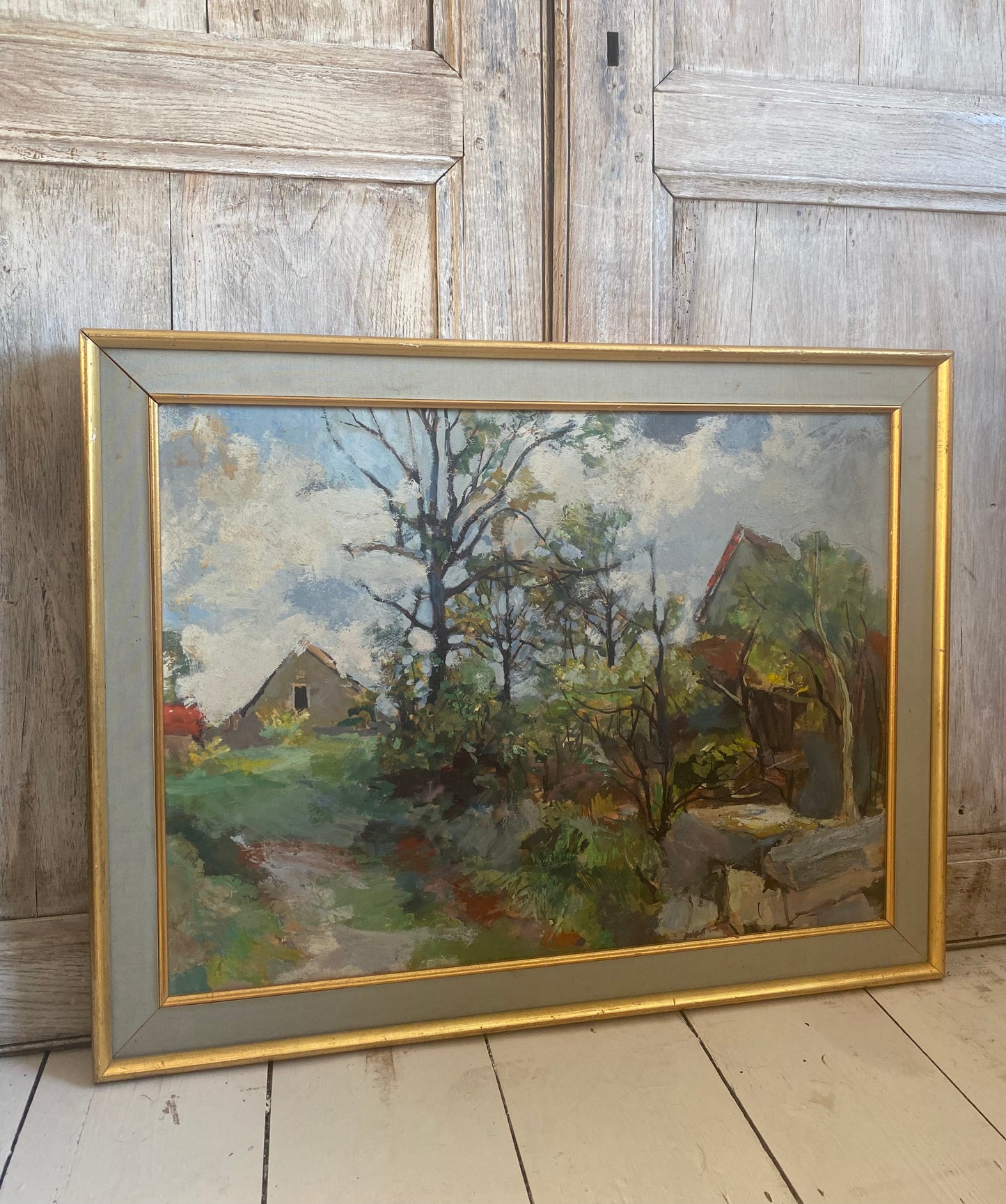 1882-1930 Living Out in the Sticks Oil Painting