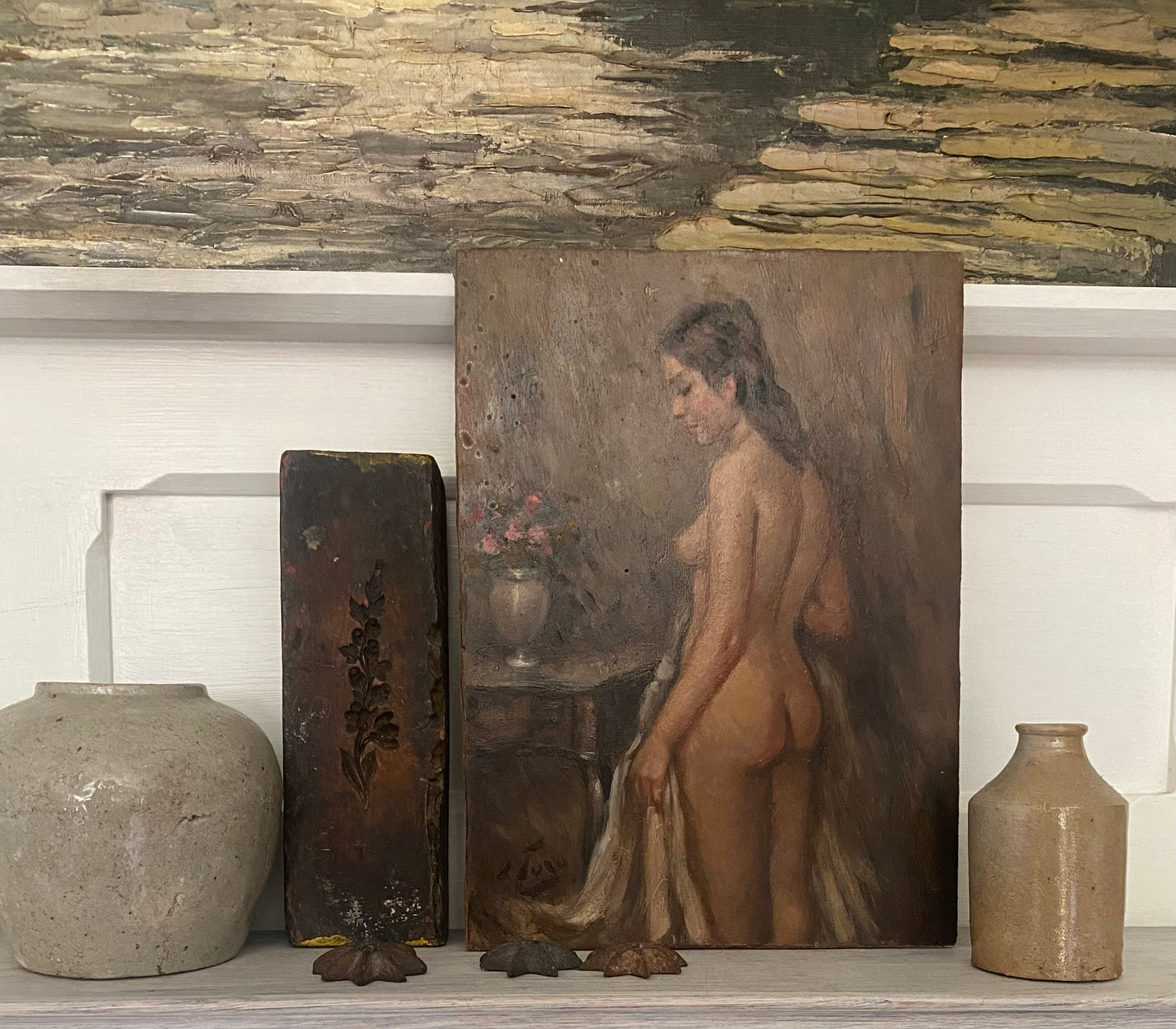 She ‘Nude’ Oil Painting on Board