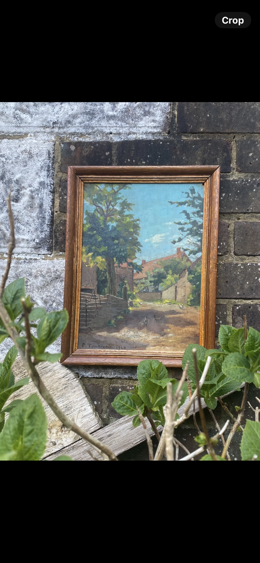 A Village View Oil Painting on Canvas