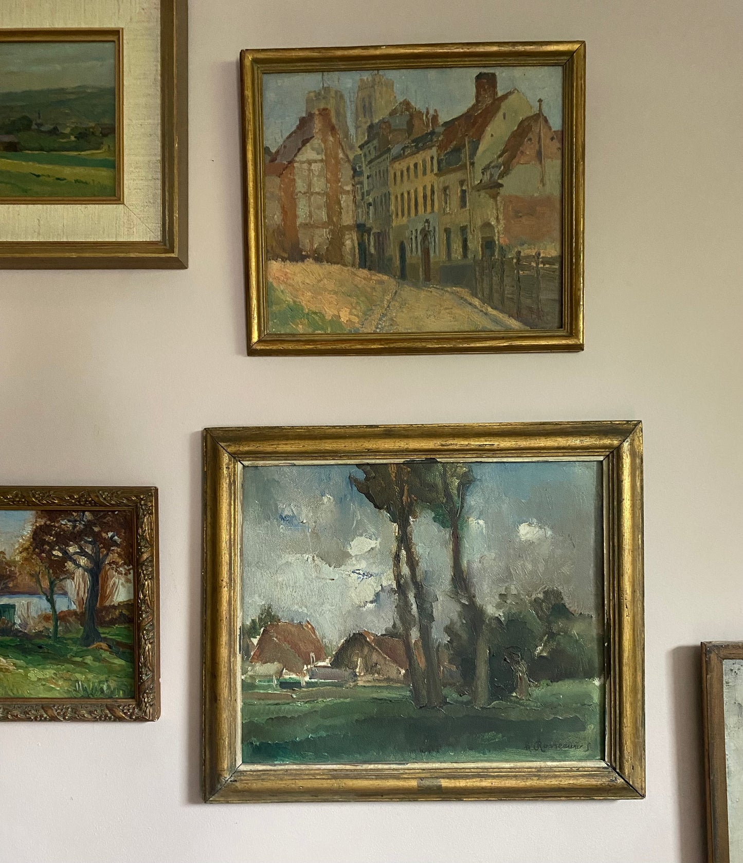 K. Rosseenieur Three Trees Oil Painting