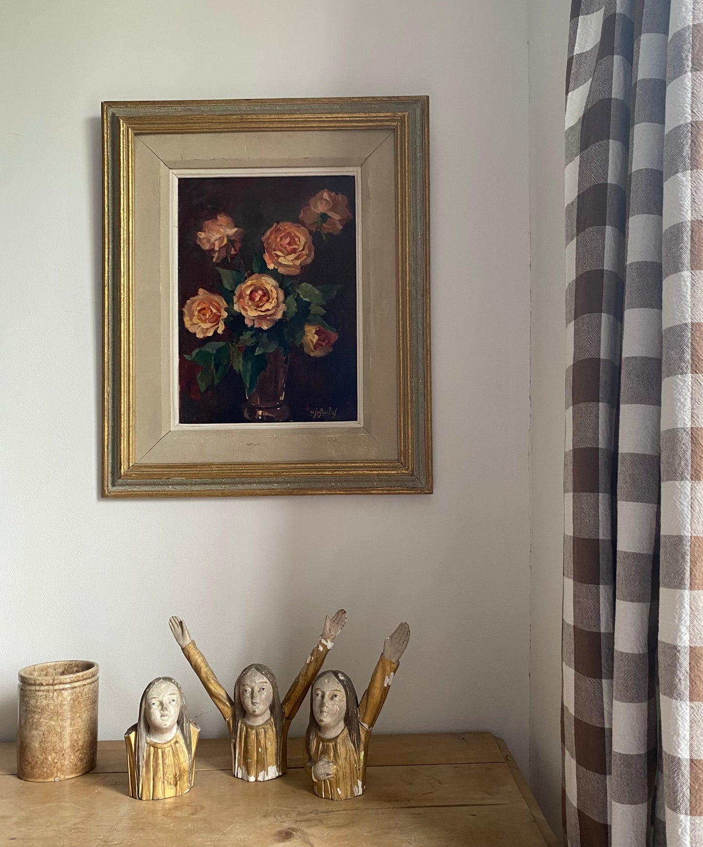 Bouquet of Roses Floral Oil Painting