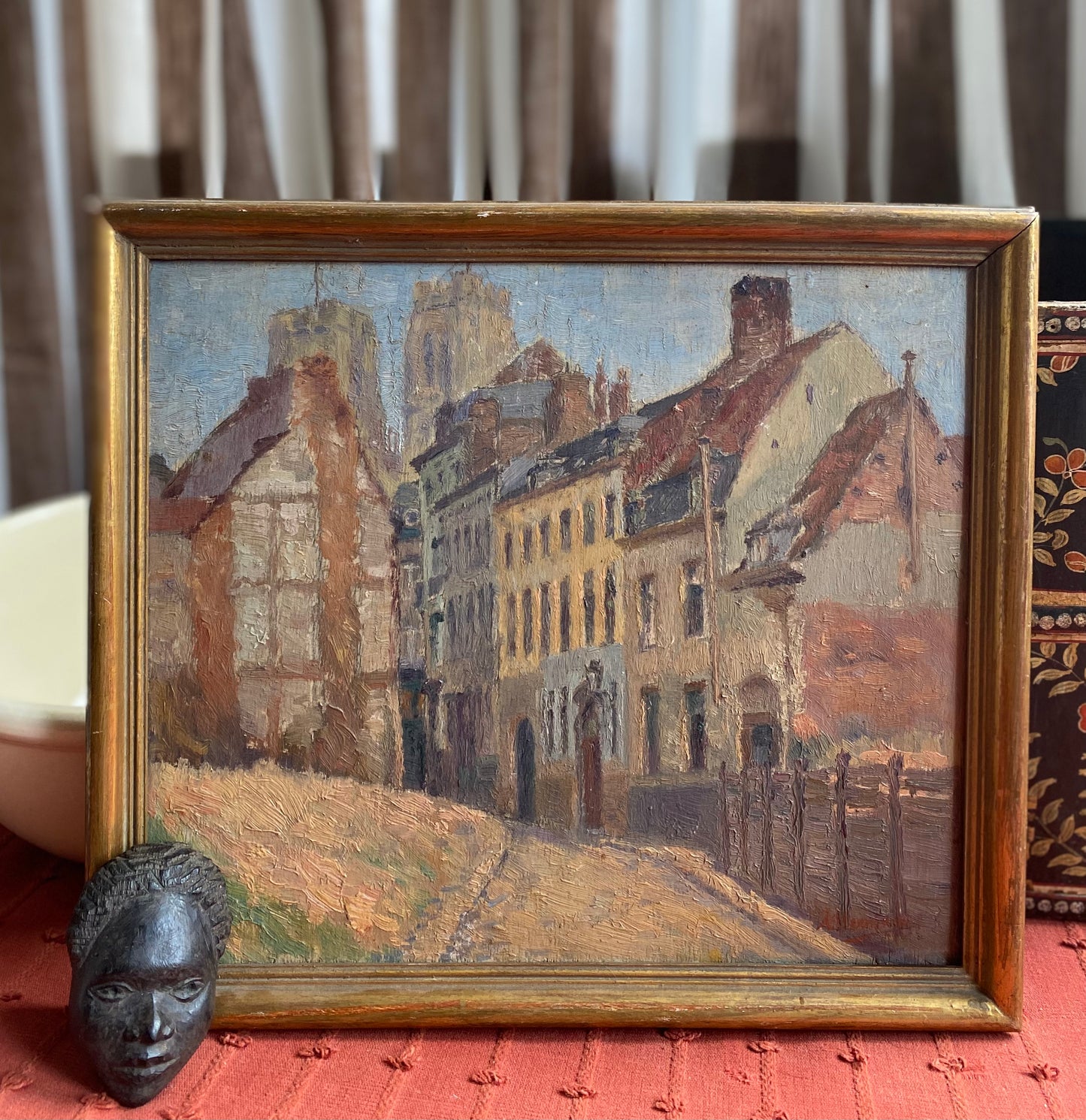 Up the Street Oil Painting