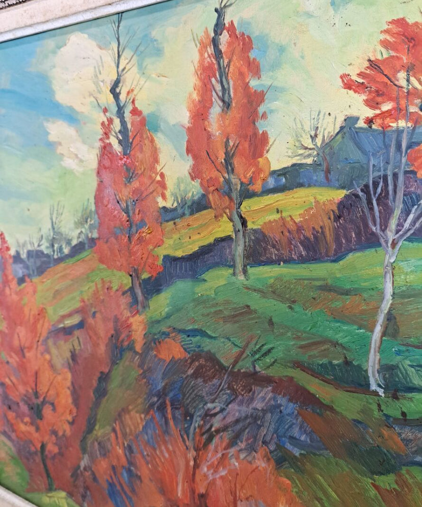 Antoine Jacquemond Landscape Oil Painting on Canvas