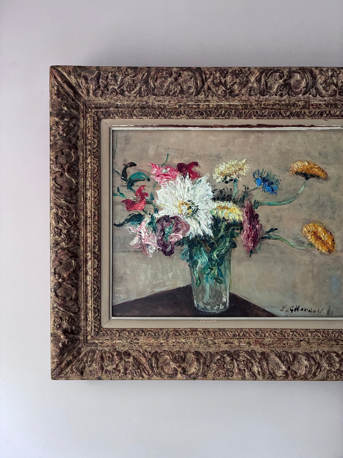 Les Fleurs Joseph Gilardoni Oil Painting