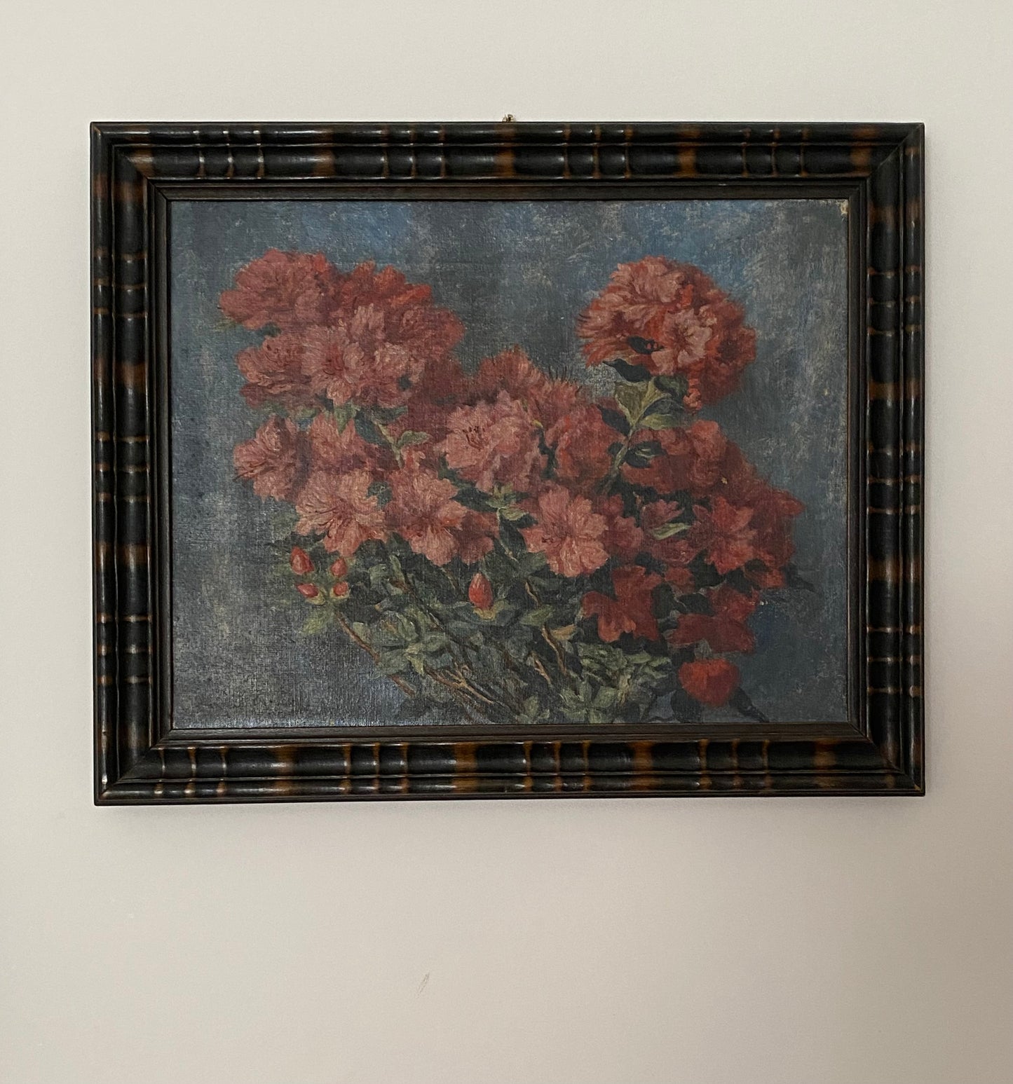 In the Pink Flowers Oil on Canvas