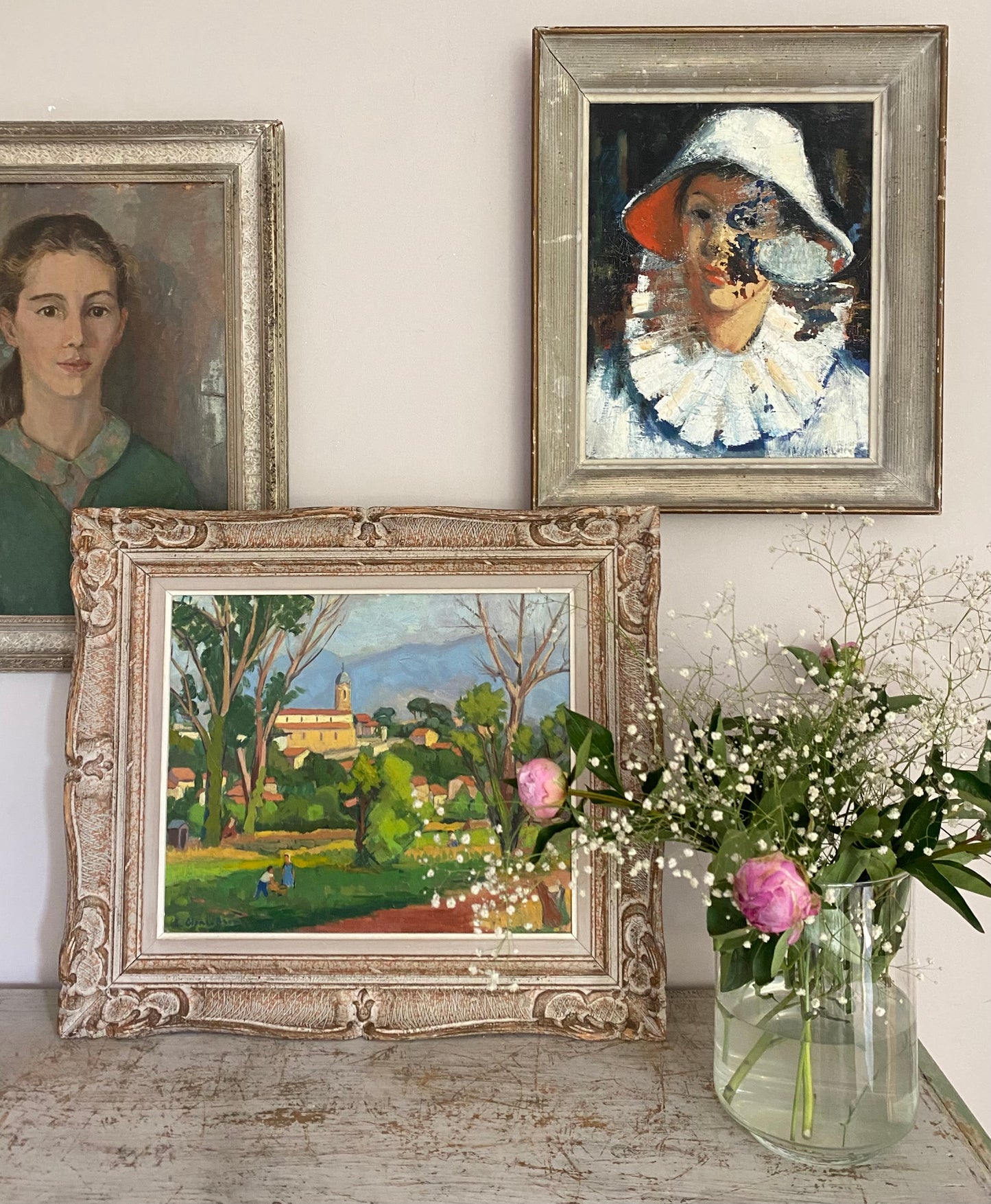Marseille in 1962 Oil Painting on Canvas
