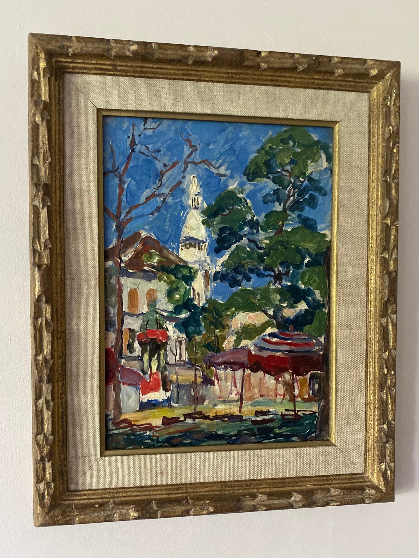 Emile Dancre Montmartre in Summer Oil Painting on Canvas