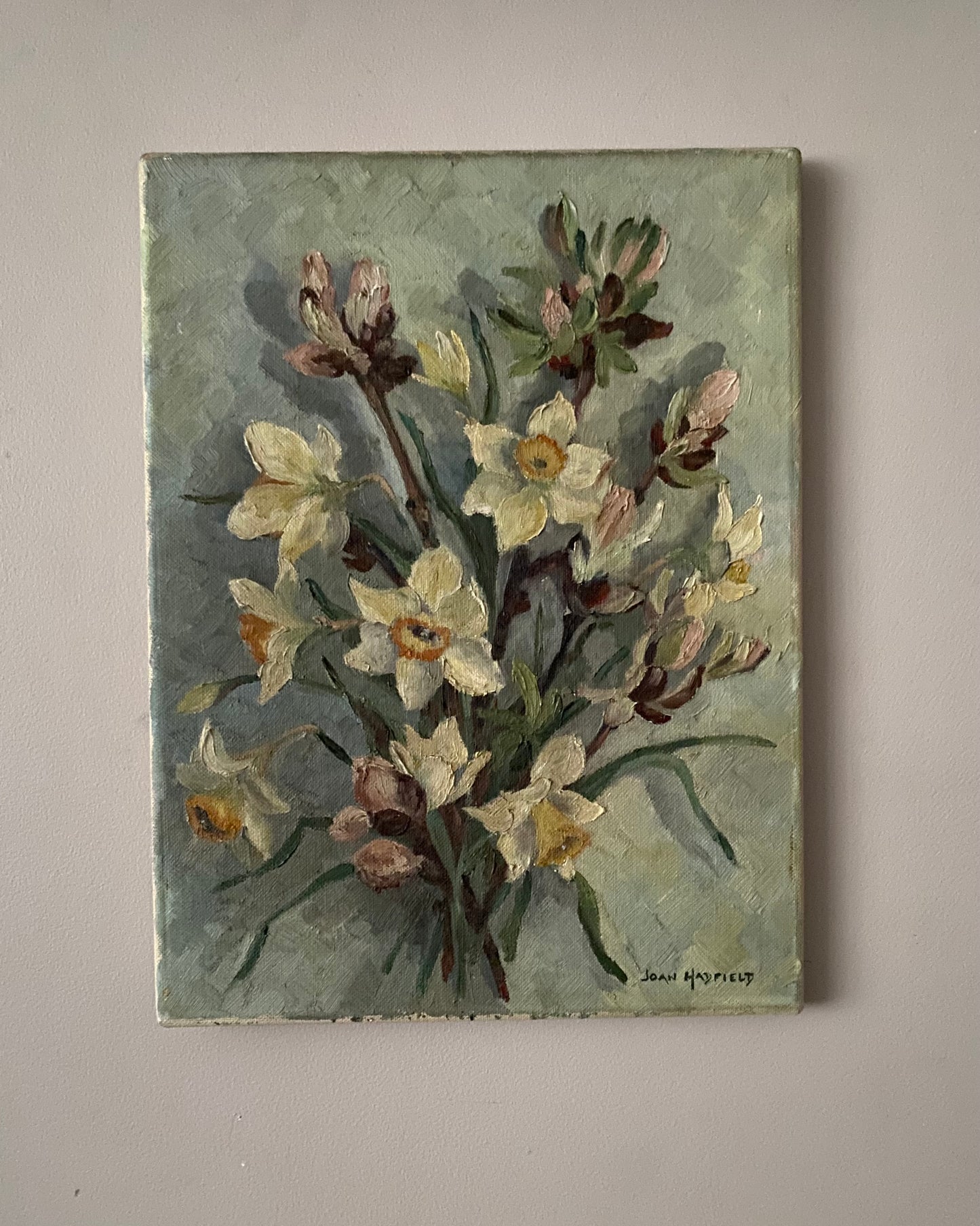Daffodils Joan Hadfield Oil Painting on Canvas