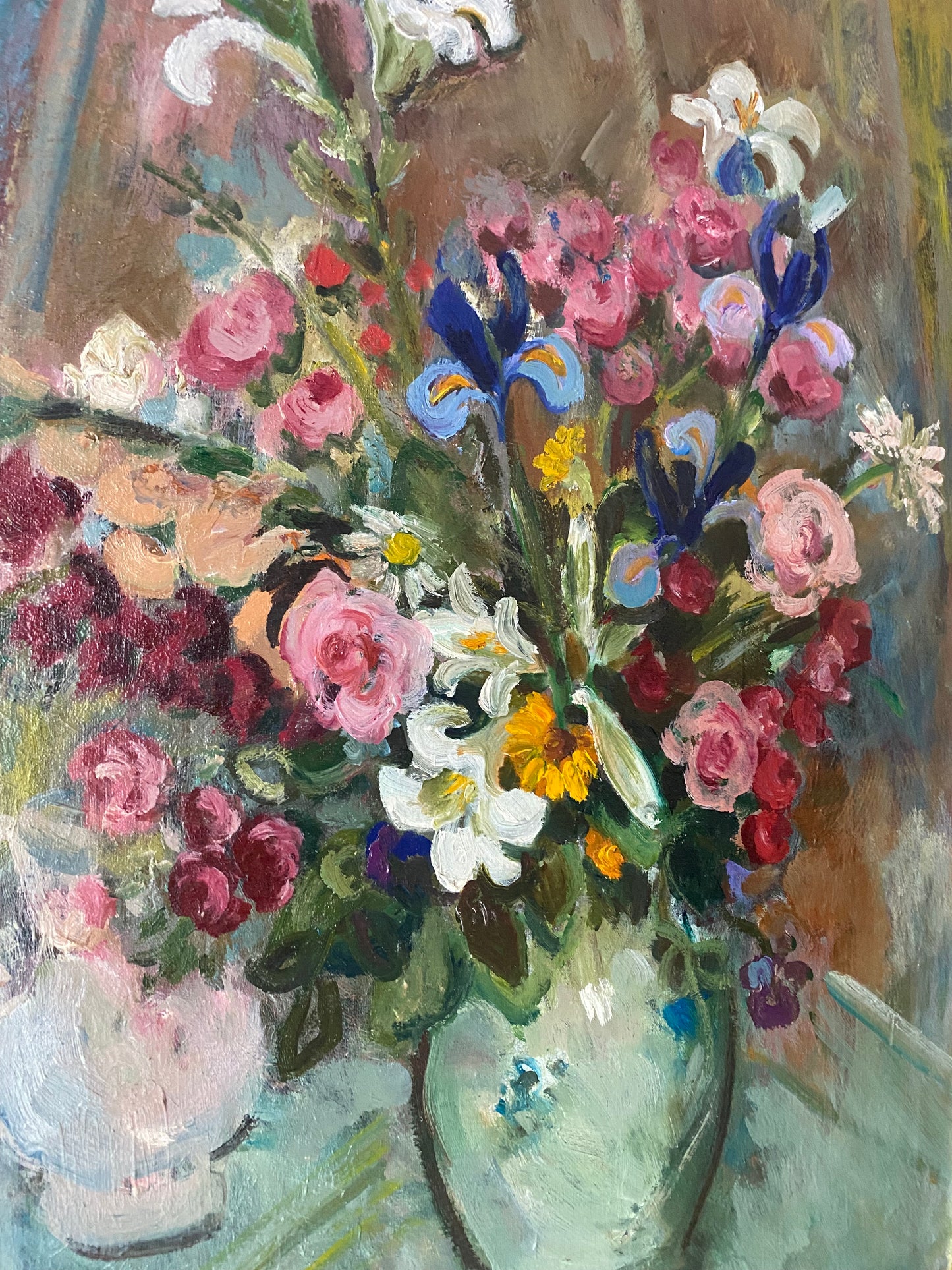 Carmen Benoit Defize Floral Oil Painting on Canvas
