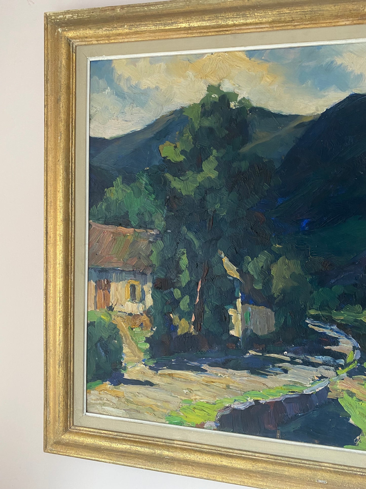 Tourmalet France 1951 Oil Painting