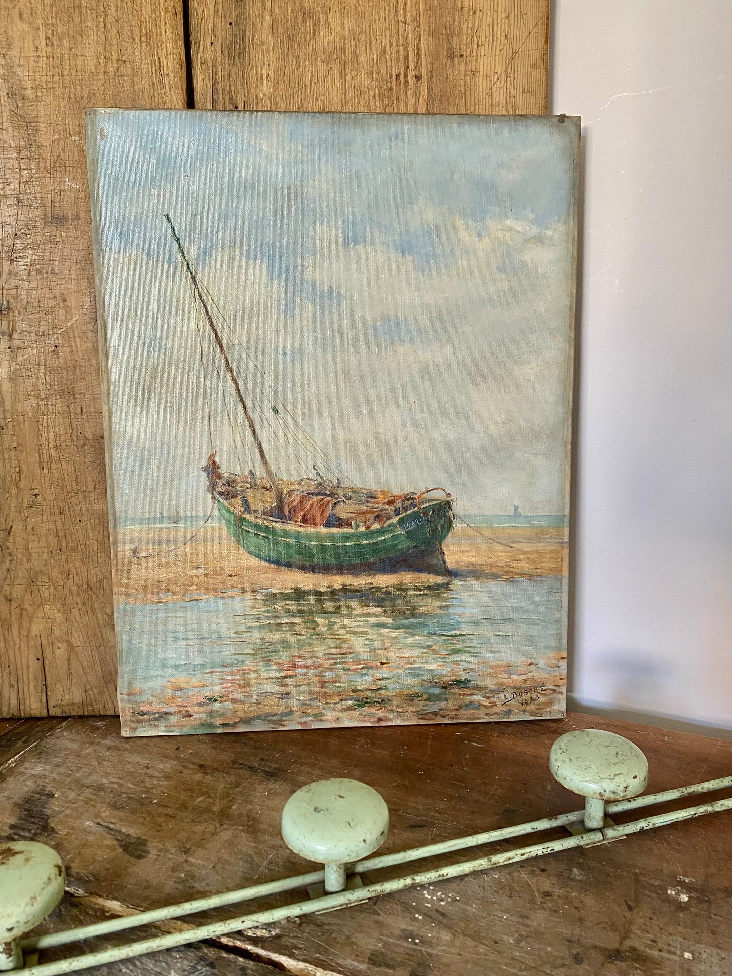 Ashore Boat Painting